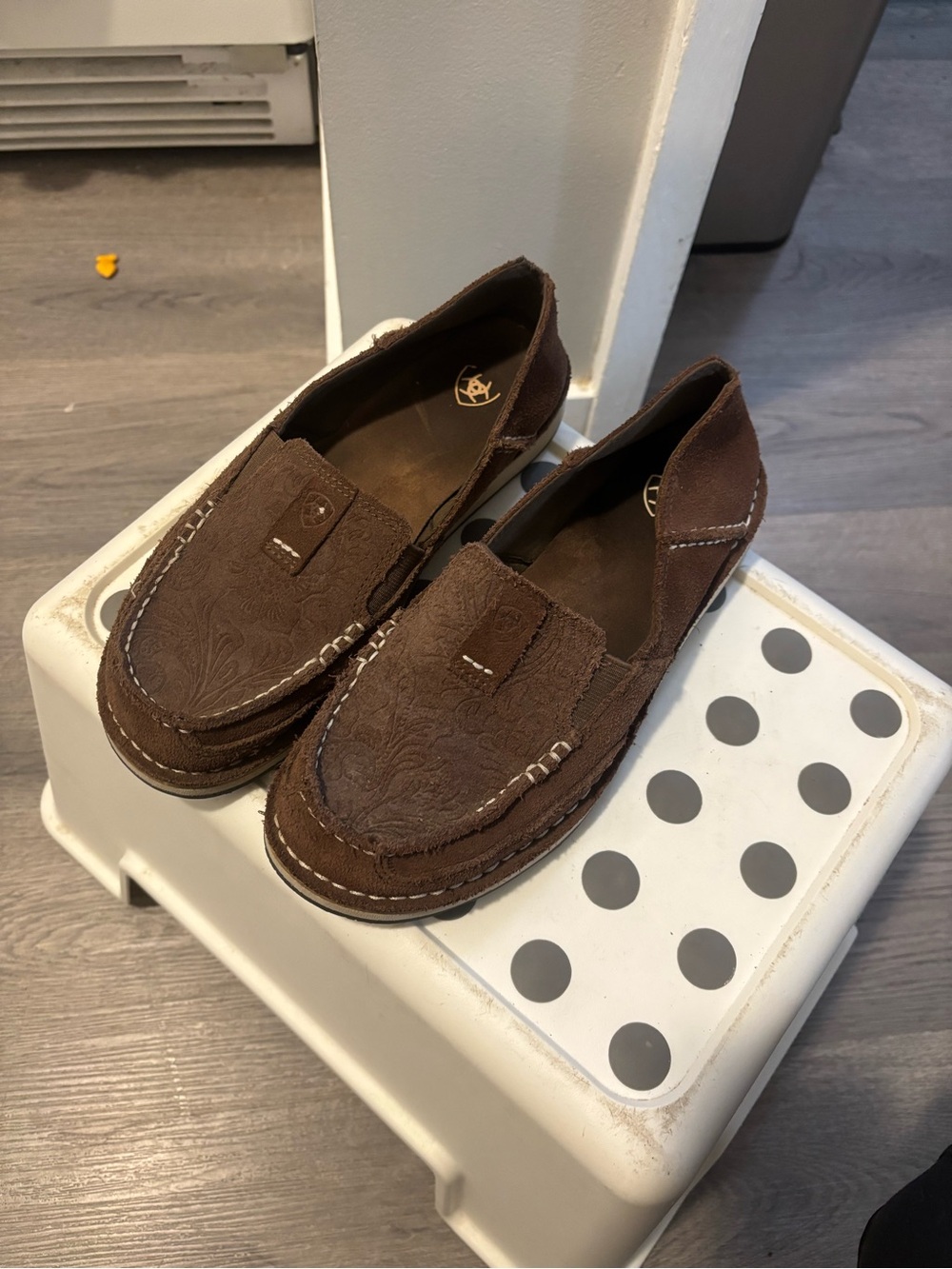 Womens Ariat Brown Slip-On Casual Loafers